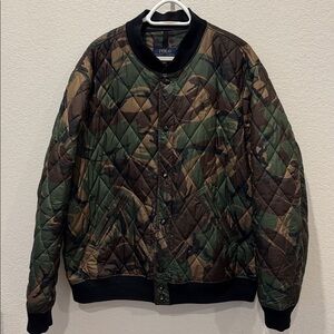 Polo by Ralph Lauren Green Camouflage Bomber Jacket
